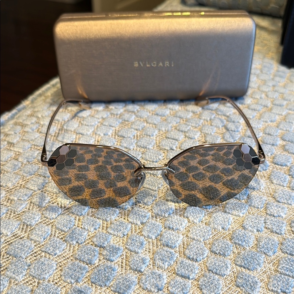 Bulgari Serpenti Sunglasses with gold tones